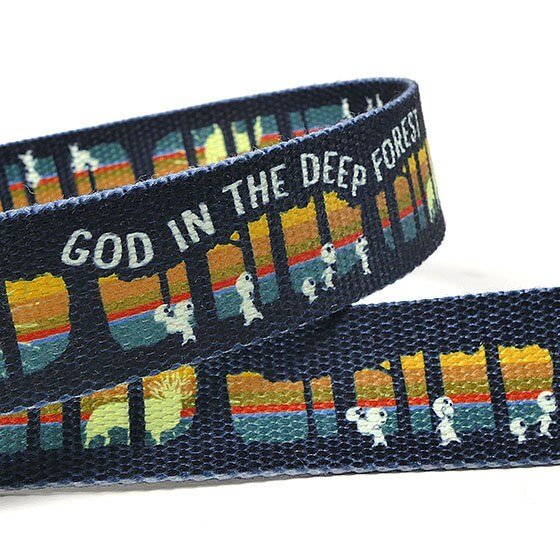 Official Ghibli Mononoke Gacha Belt/Buckle • Princess Mononoke Ceinture/Strap • Kodama Forest GBL - Kamaji Market