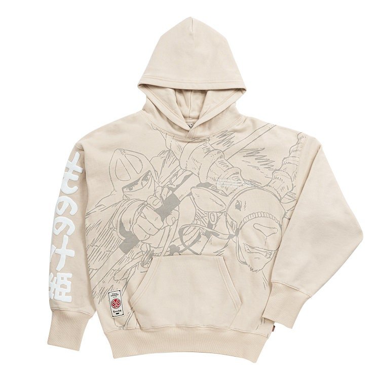 Official Ghibli Mononoke Hoodie • Princess Mononoke Sweater/Jumper/Kangaroo Jacket/Clothes/Hooded Sweatshirt/Outfit/Top - Kamaji Market