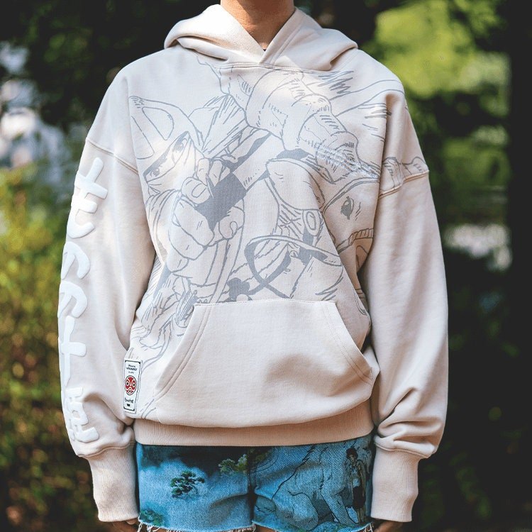 Official Ghibli Mononoke Hoodie • Princess Mononoke Sweater/Jumper/Kangaroo Jacket/Clothes/Hooded Sweatshirt/Outfit/Top - Kamaji Market
