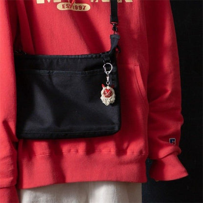 Official Ghibli Mononoke Keychain/Charm • Princess Mononoke Bag Decor/Pendant/Strap • San's Mask Kodama Anime - Kamaji Market