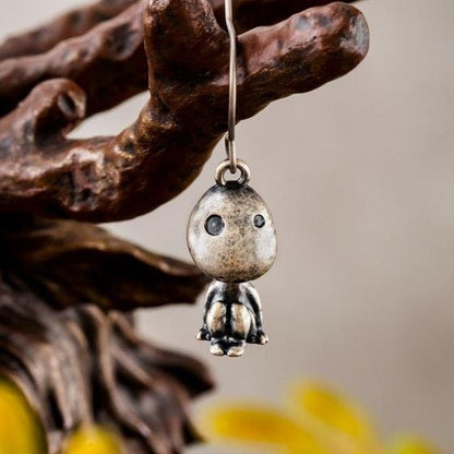 Official Ghibli Mononoke Kodama Earrings Set of 2 • Princess Mononoke Japanese Handmade Jewelry - Kamaji Market