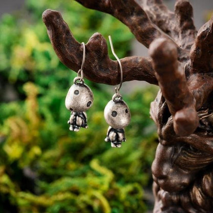 Official Ghibli Mononoke Kodama Earrings Set of 2 • Princess Mononoke Japanese Handmade Jewelry - Kamaji Market