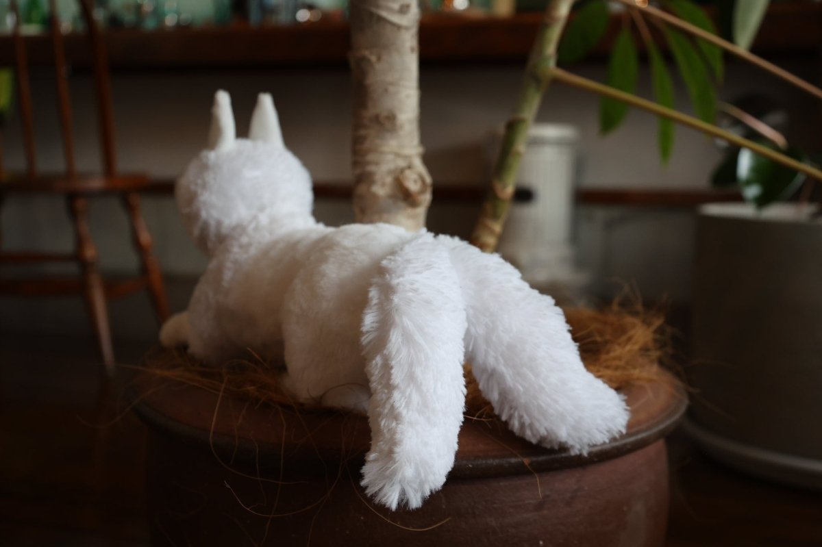 Official Ghibli Mononoke Plush Toy • Moro Wolf Stuffed Animal/Figure/Home Decor - Kamaji Market