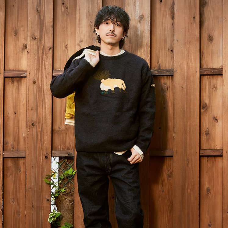 Official Ghibli Mononoke Sweater • Princesss Mononoke Pullover/Jumper/Winter Clothes • Shishigami Deer/Forest Spirit - Kamaji Market