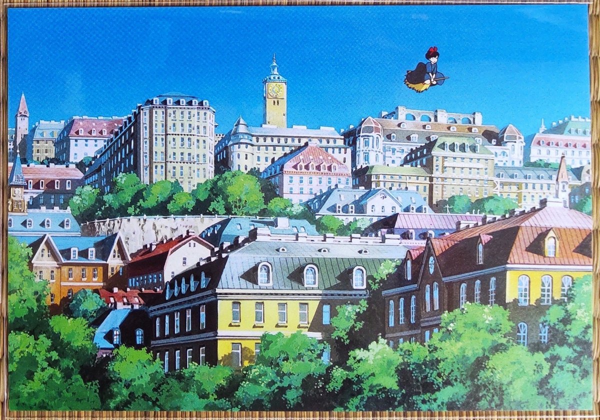 Official Ghibli Museum Art Postcard • Kikis Delivery Service Jiji Gigi Message card/Writing letter • Studio Ghibli Painting Gift - Kamaji Market