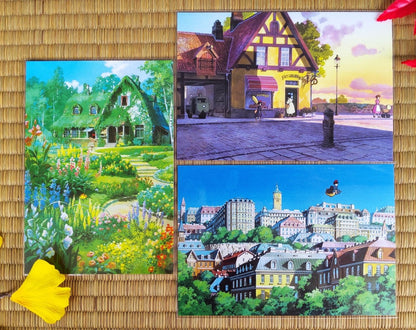 Official Ghibli Museum Art Postcard • Kikis Delivery Service Jiji Gigi Message card/Writing letter • Studio Ghibli Painting Gift - Kamaji Market