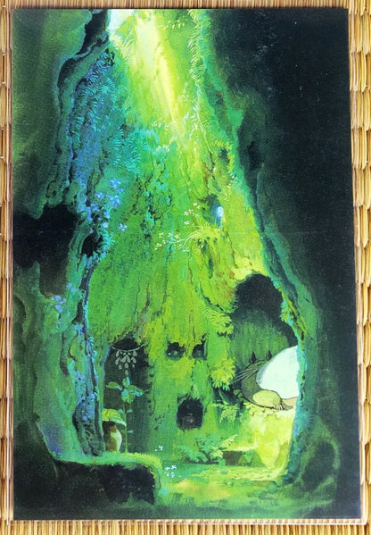 Official Ghibli Museum Art Postcard • My Neighbor Totoro Message card/Writing letter • Oga Kazuo Painting - Kamaji Market