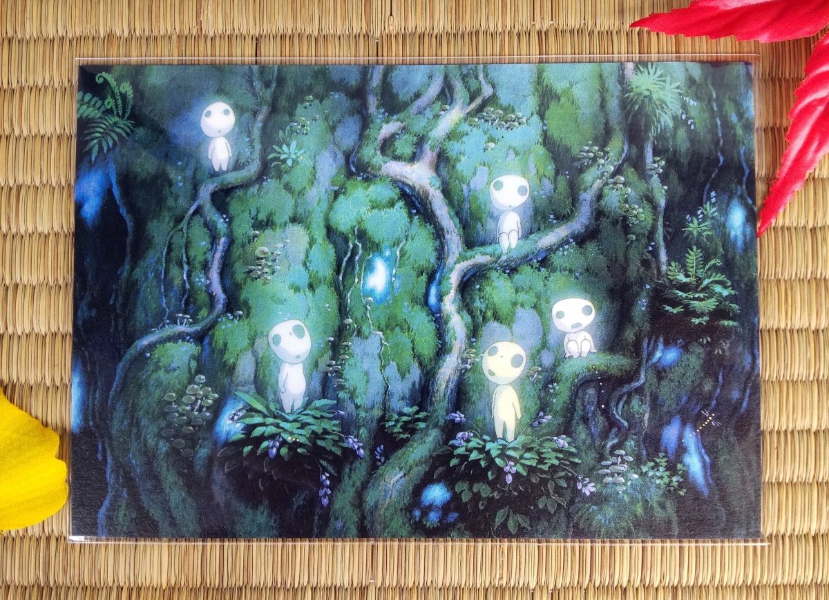 Official Ghibli Museum Art Postcard • Nausicaa of the Valley of the Wind, Mononoke Message card/Writing letter • Painting Gift - Kamaji Market
