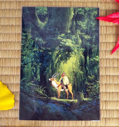 Official Ghibli Museum Art Postcard • Nausicaa of the Valley of the Wind, Mononoke Message card/Writing letter • Painting Gift - Kamaji Market