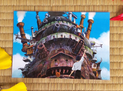 Official Ghibli Museum Art Postcard • Spirited Away, Howls Moving Castle Message card/Writing letter • Studio Ghibli Painting Gift - Kamaji Market