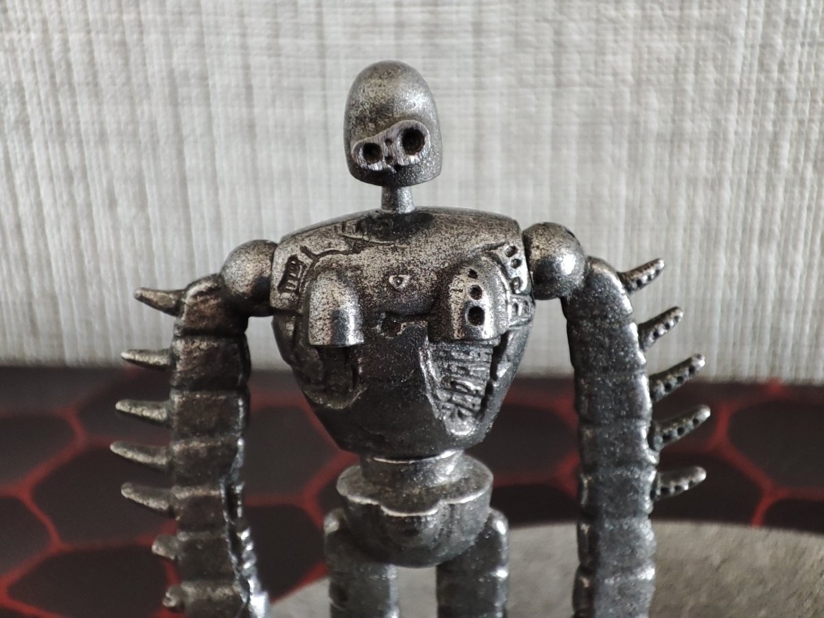 Official Ghibli Museum Laputa Metallic Figurine/Jewelry Stand • Robot Soldier Figure/Statue/Home Decor/Interior Diorama - Kamaji Market