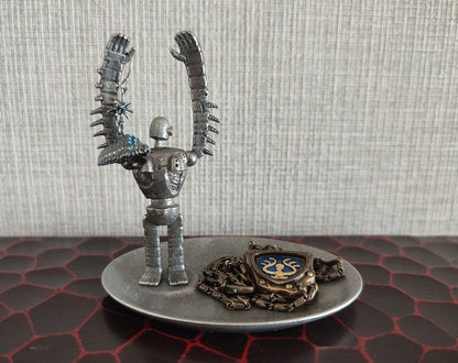 Official Ghibli Museum Laputa Metallic Figurine/Jewelry Stand • Robot Soldier Figure/Statue/Home Decor/Interior Diorama - Kamaji Market