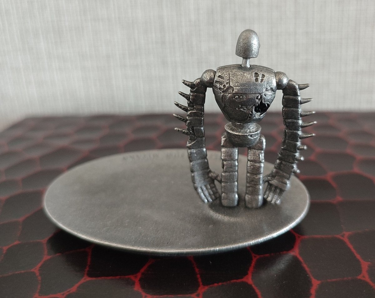 Official Ghibli Museum Laputa Metallic Figurine/Jewelry Stand • Robot Soldier Figure/Statue/Home Decor/Interior Diorama - Kamaji Market