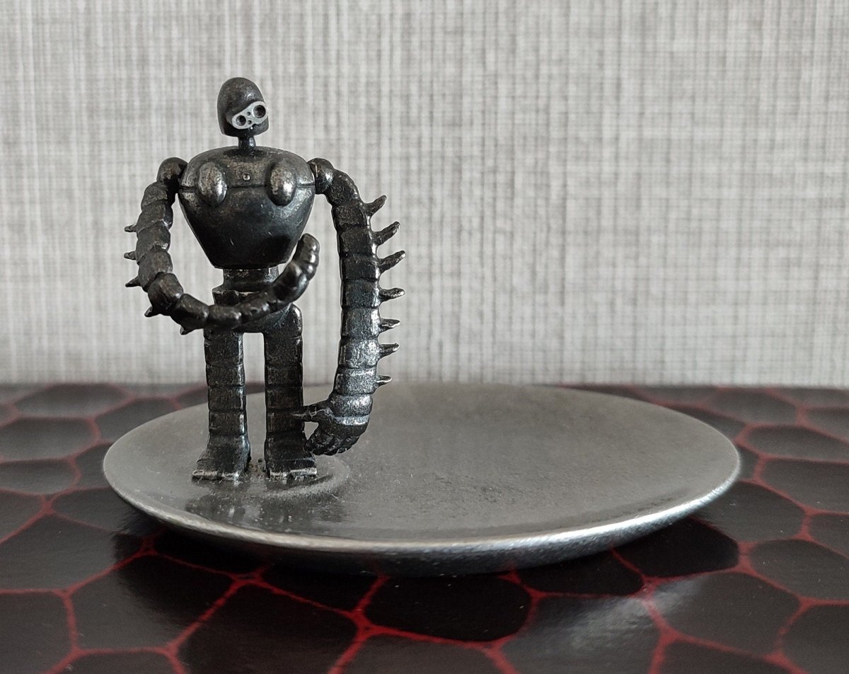 Official Ghibli Museum Laputa Metallic Figurine/Jewelry Stand • Robot Soldier Figure/Statue/Home Decor/Interior Diorama - Kamaji Market