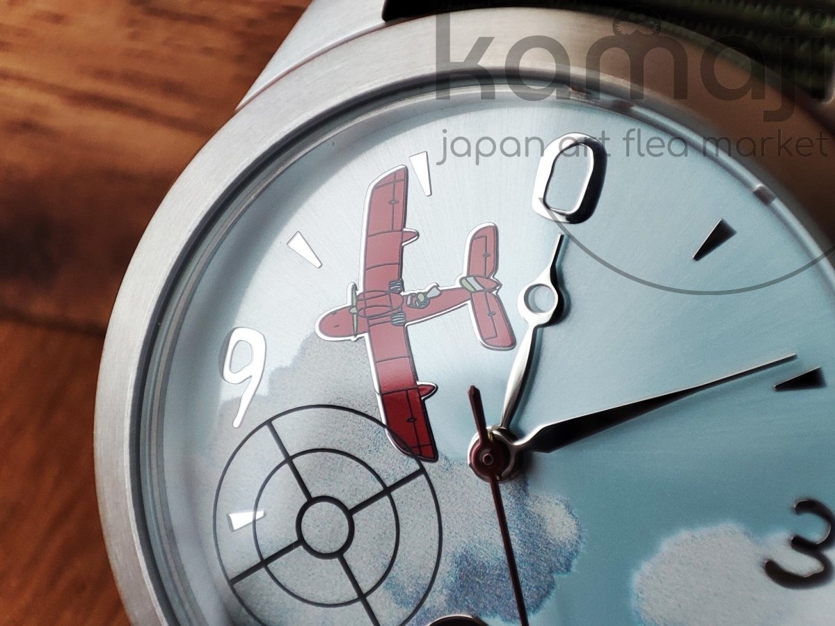 Official Ghibli Museum Porco Rosso Wrist Watch • Crimson Pig Japanese Anime Watches • ALBA SEIKO Limited to 300 - Kamaji Market