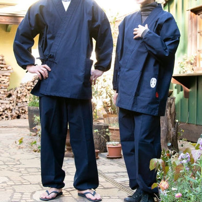 Official Ghibli Museum Samue/Loungewear • Spirited Away Clothes/Kimono/Ukata/Robe/Outfit/Wear/Top • No Face Kaonashi - Kamaji Market