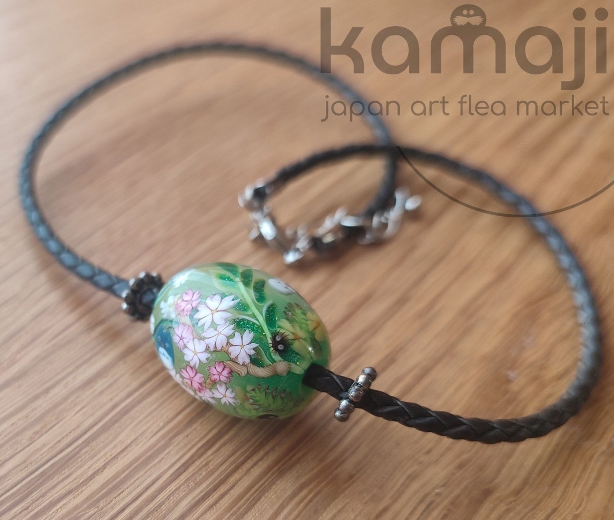 Official Ghibli Museum Totoro Necklace • My Neighbor Totoro Handmade Glass Jewelry - Kamaji Market