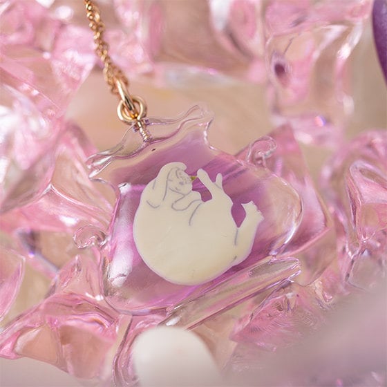 Official Ghibli Muta Cat in Jelly Necklace Adjustable • The Cat Returns, Whisper of the Heart • Japanese Anime Jewelry - Kamaji Market