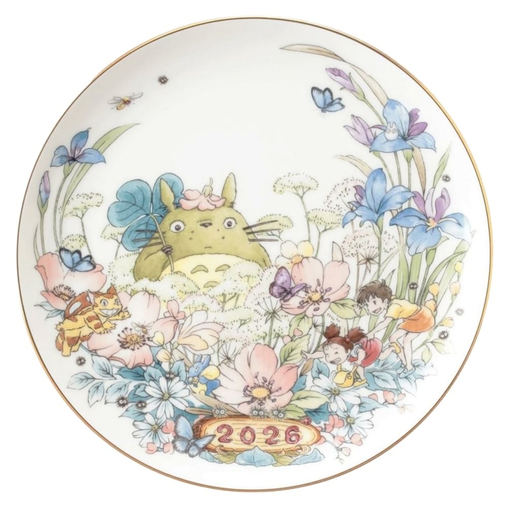 Official Ghibli My Neighbor Totoro 2026 Noritake Commemorative Plate - Kamaji Market