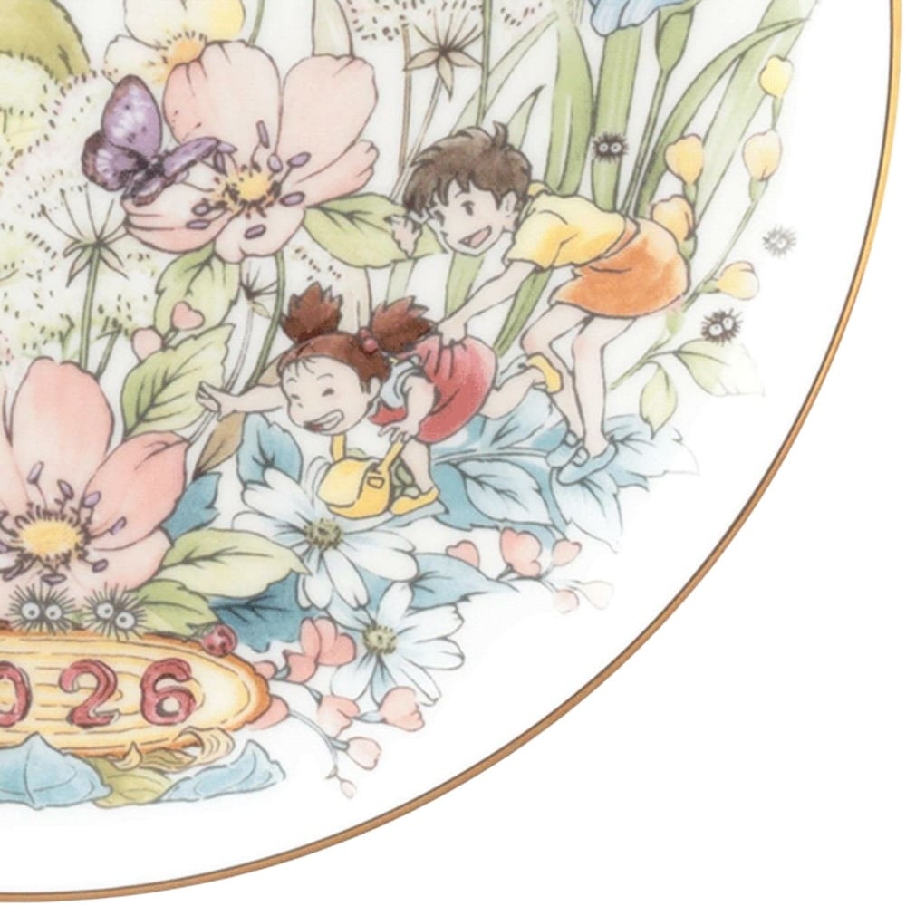 Official Ghibli My Neighbor Totoro 2026 Noritake Commemorative Plate - Kamaji Market