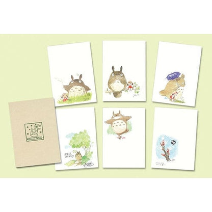 Official Ghibli My Neighbor Totoro 6x Postcards Set • Hayao Miyazaki Watercolor Drawings • Ghibli Museum Exclusive - Kamaji Market