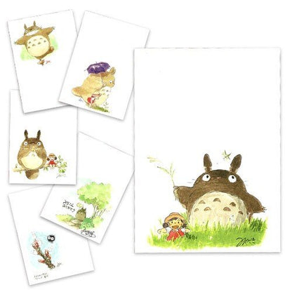 Official Ghibli My Neighbor Totoro 6x Postcards Set • Hayao Miyazaki Watercolor Drawings • Ghibli Museum Exclusive - Kamaji Market