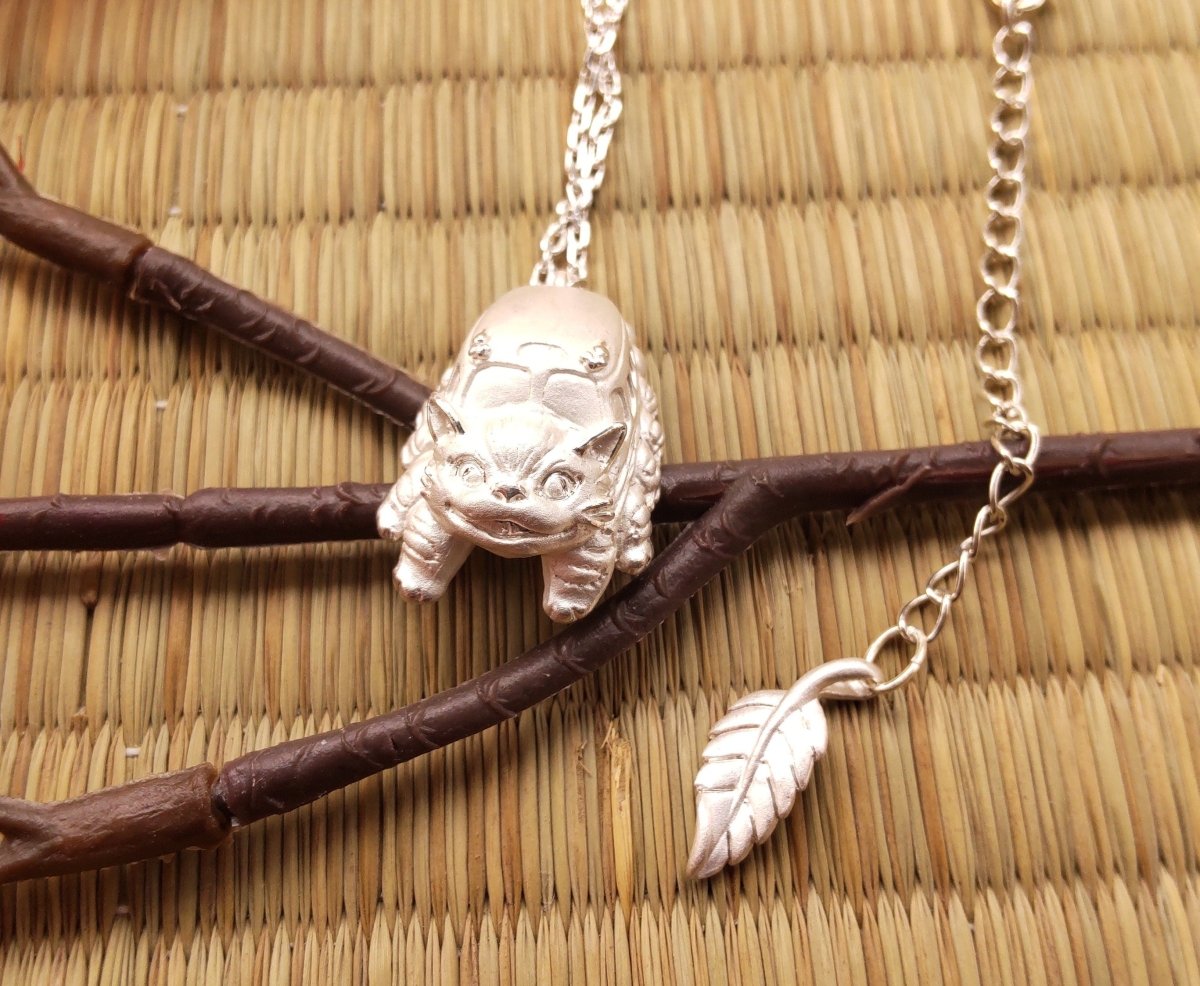Official Ghibli My Neighbor Totoro Catbus Silver Necklace/Pendant • Cominica Japanese Jewelry - Kamaji Market