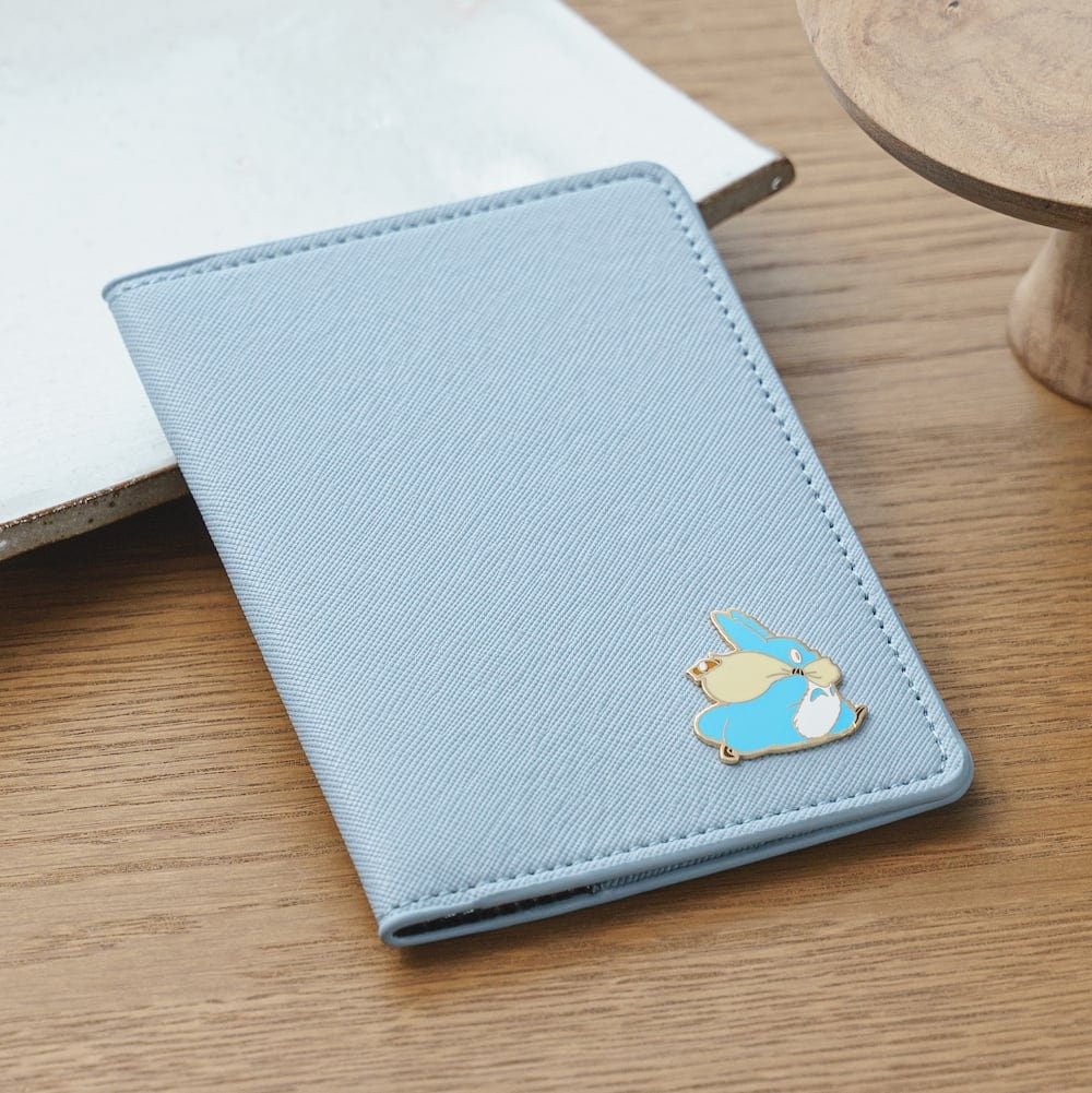 Official Ghibli My Neighbor Totoro Passport Cover/Card Case with Medium Totoro - Kamaji Market