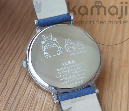 Official Ghibli My Neighbor Totoro Wrist Watch • Japanese Anime Watches • ALBA Seiko Blue - Kamaji Market
