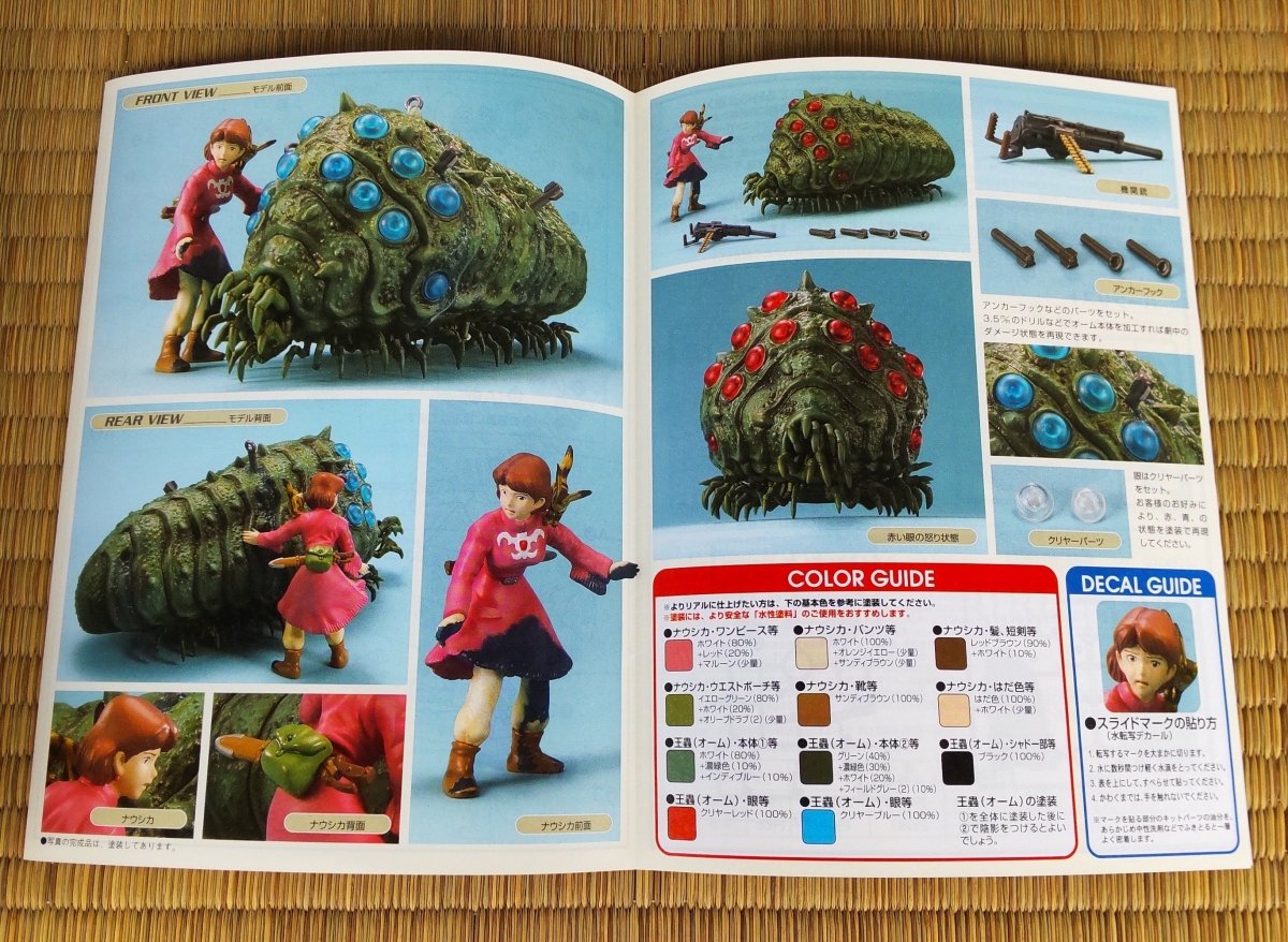 Official Ghibli Nausicaa Model Kit Mold/Miniature Set • Nausicaä of the Valley of the Wind Figurine/Statue/Replica/Home Decor/Diorama Gift - Kamaji Market