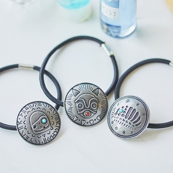Official Ghibli Nausicaa, Mononoke, Laputa Concho/Hair Tie • Ohmu, Robot Soldier, San's Mask • GBL - Kamaji Market