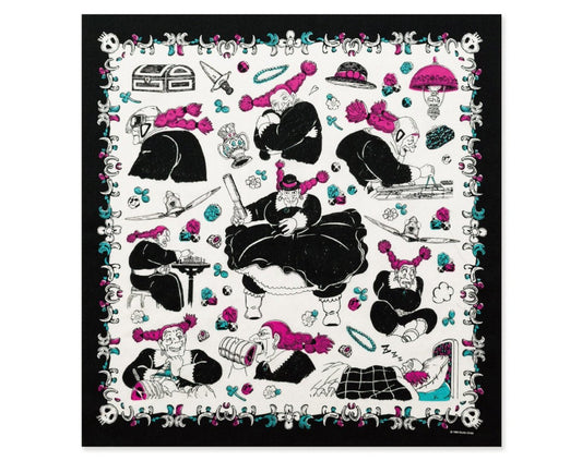 Official Ghibli Neckerchief/Scarf/Handkerchief • Laputa Castle in the Sky Bandana/Tapestry/Wall Hanging/Interior Decor - Kamaji Market