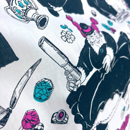 Official Ghibli Neckerchief/Scarf/Handkerchief • Laputa Castle in the Sky Bandana/Tapestry/Wall Hanging/Interior Decor - Kamaji Market