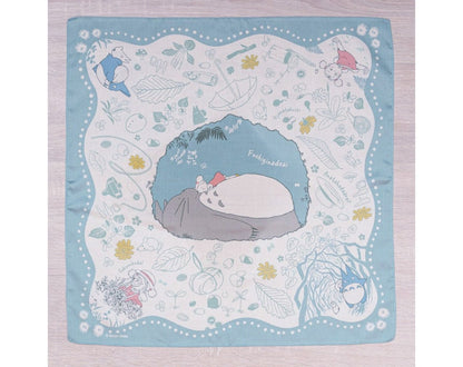 Official Ghibli Neckerchief/Scarf/Handkerchief • My Neighbor Totoro Bandana/Tapestry/Wall Hanging/Interior Decor - Kamaji Market