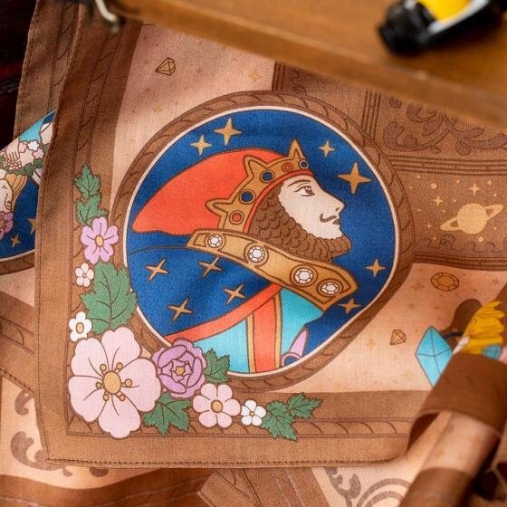 Official Ghibli Neckerchief/Scarf/Handkerchief • Whisper of the Heart Bandana/Tapestry/Wall Hanging/Interior Decor - Kamaji Market