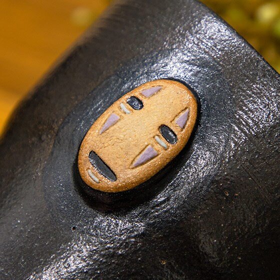 Official Ghibli No Face Clay Cup Shigaraki ware • Spirited Away Japanese Pottery/Tableware • Kaonashi Mask - Kamaji Market