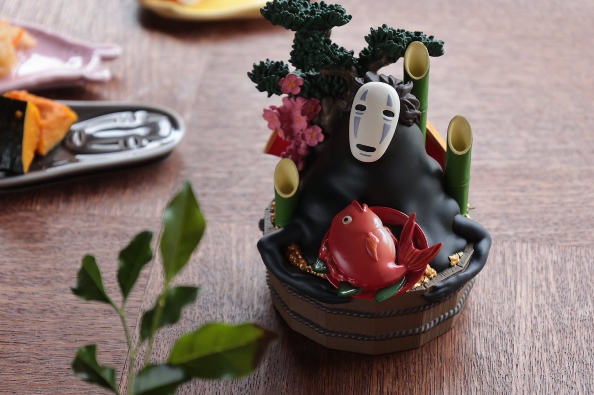 Official Ghibli No Face Figure • Spirited Away Figurine/Home Decor/Interior Diorama/Statuette/Replica • Kaonashi - Kamaji Market