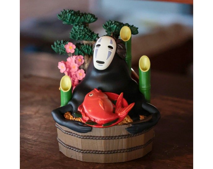 Official Ghibli No Face Figure • Spirited Away Figurine/Home Decor/Interior Diorama/Statuette/Replica • Kaonashi - Kamaji Market