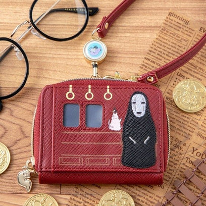 Official Ghibli No Face Pouch/Clutch • Spirited Away Case/Cosmetic Bag/Wallet/Makeup Bag/Purse • Bo Mouse, Kaonashi - Kamaji Market