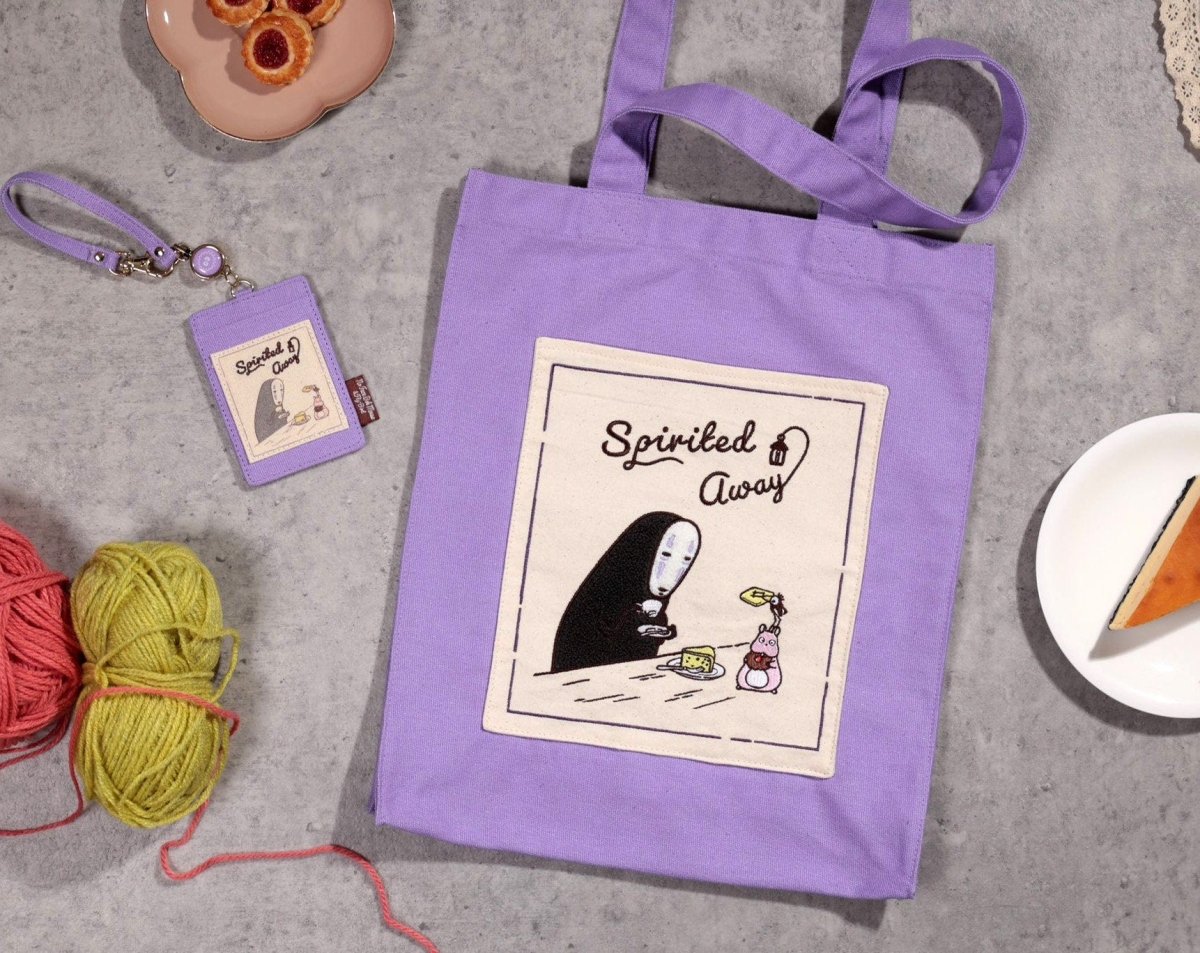 Official Ghibli No Face Tote Bag/Card Case • Spirited Away Shoulder Bag/Shopper/Eco Handbag/Hobo/Pass Case - Kamaji Market
