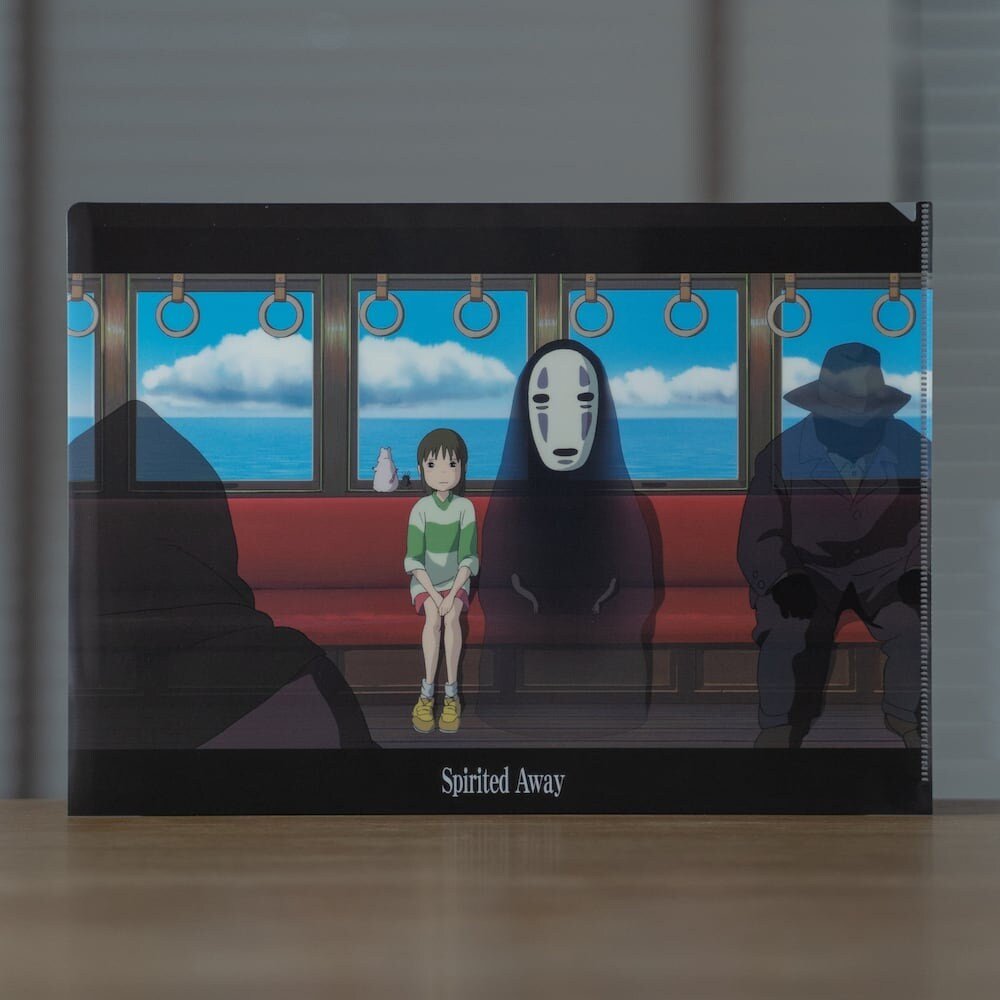 Official Ghibli No Face Wall Art Picture/Folder • Spirited Away Anime Clear File • Kaonashi - Kamaji Market