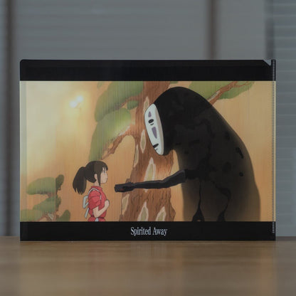 Official Ghibli No Face Wall Art Picture/Folder • Spirited Away Anime Clear File • Kaonashi - Kamaji Market
