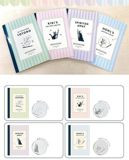 Official Ghibli Notebook My Neighbor Totoro, Spirited Away, Kikis Delivery Service, Howl's Moving Castle • Japanese Anime Stationery Gift - Kamaji Market