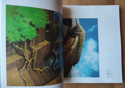 Official Ghibli Painter Artbook • Nizo Yamamoto Reproduction/Scene Picture/Painting Book • Mononoke, Laputa Anime - Kamaji Market