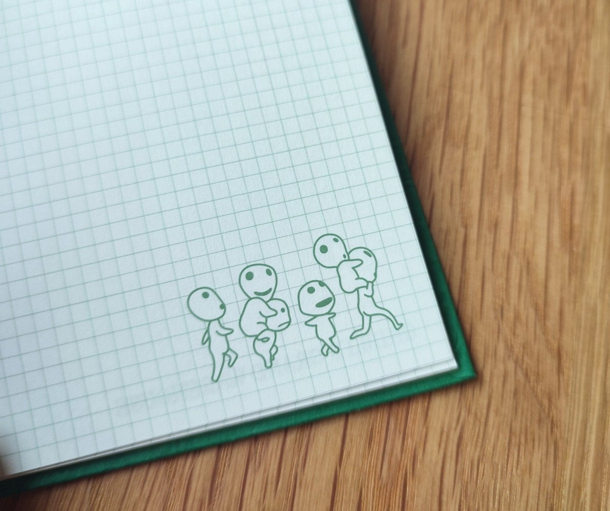 Official Ghibli Park Notebook • Spirited Away, Whisper, Mononoke, Laputa Notepad/Sketchbook/Diary/Planner - Kamaji Market