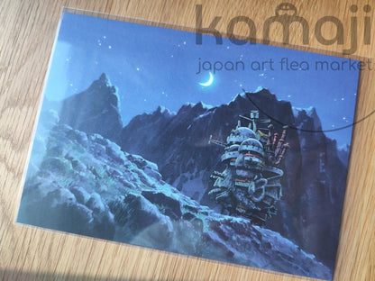 Official Ghibli Park Postcard • Howl, Porco Rosso, Kikis Delivery Artwork • Studio Ghibli Painting - Kamaji Market