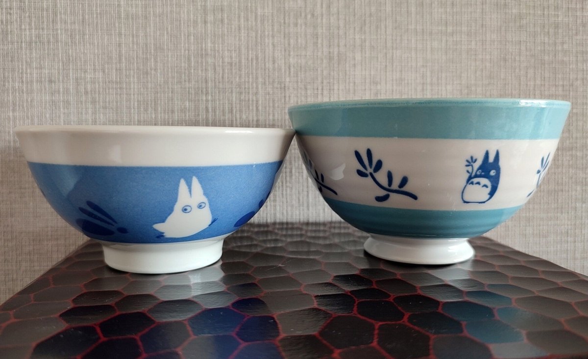 Official Ghibli Park Totoro Bowl/Piala • My Neighbor Totoro Soup/Fruit/Salad/Tea Bowl • Japanese Porcelain Tableware - Kamaji Market