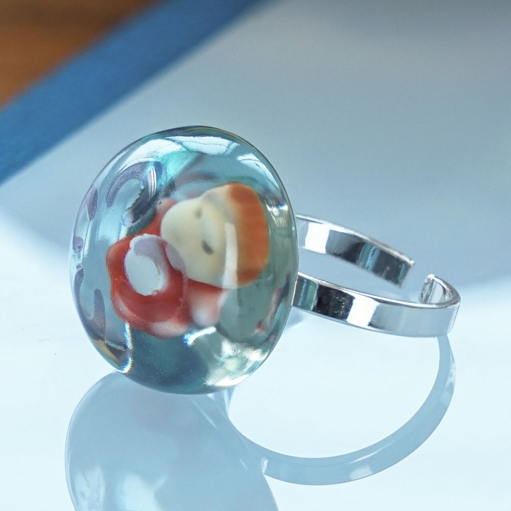 Official Ghibli Ponyo Among the Jellyfish Ring • Ponyo on the Cliff Japanese Anime Jewelry - Kamaji Market