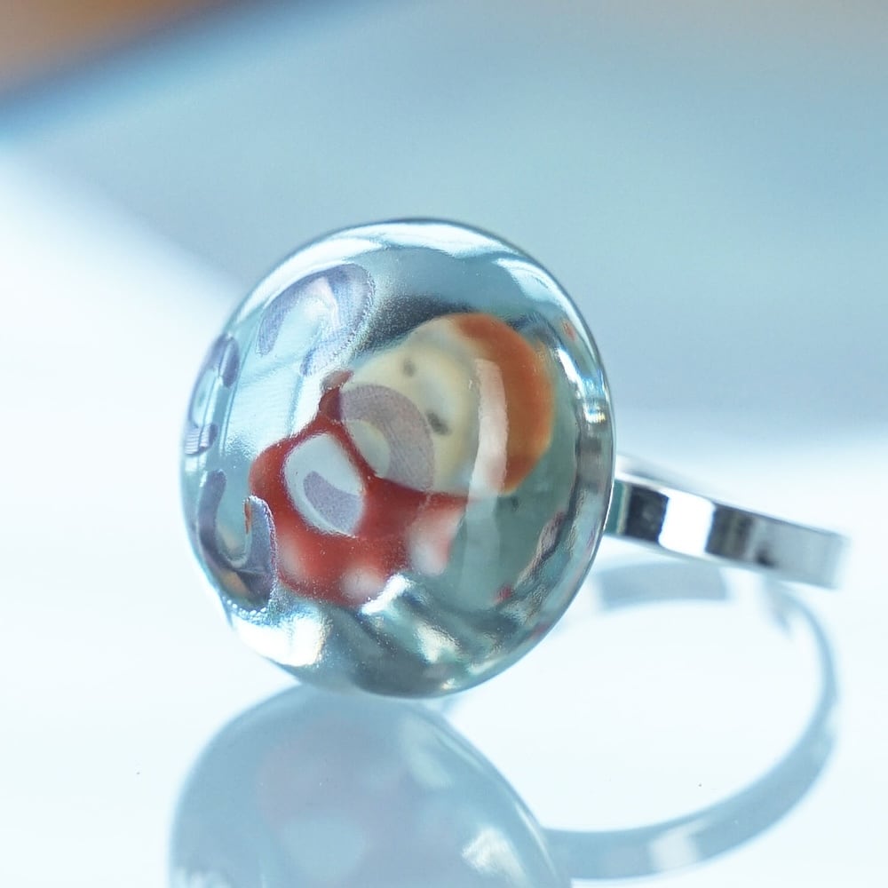 Official Ghibli Ponyo Among the Jellyfish Ring • Ponyo on the Cliff Japanese Anime Jewelry - Kamaji Market