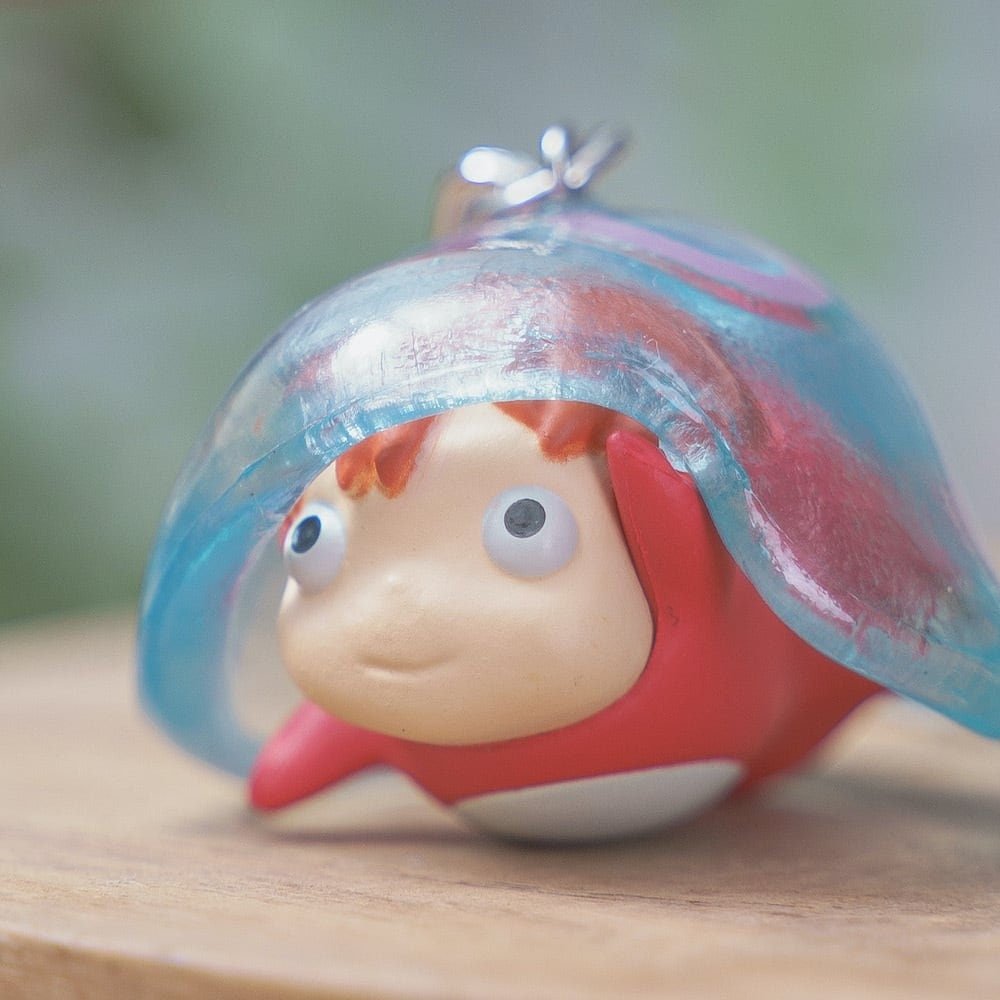 Official Ghibli Ponyo Keychain/Charm • Ponyo on the Cliff Bag Decor/Pendant/Strap - Kamaji Market
